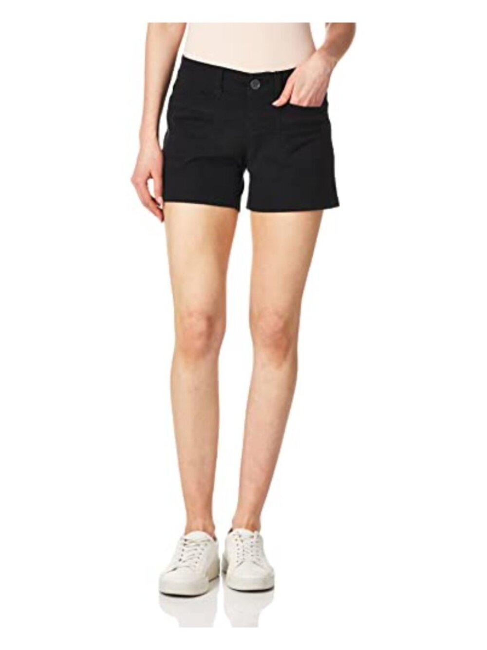 Unionbay Womens Darcy Stretch High Rise 5 Inseam Casual Shorts Loose Fit Flat
